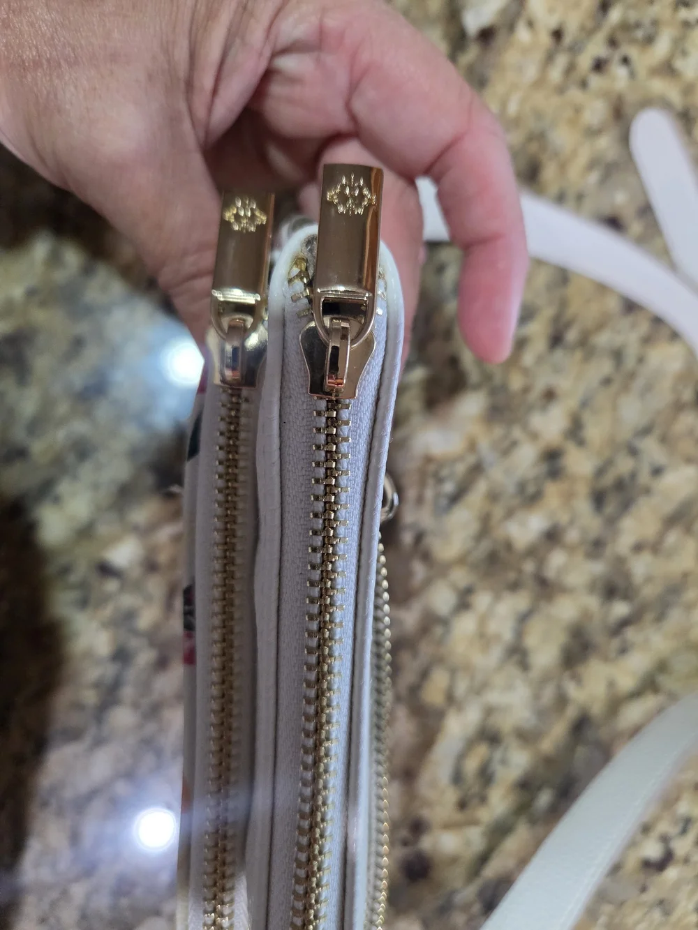 Nanette Lepore Cream Citrus & Strawberry Crossbody Bag